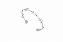 Load image into Gallery viewer, Gold and Diamond Anchor Link Bracelet