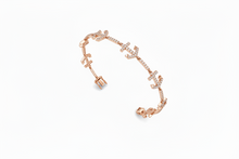 Load image into Gallery viewer, Gold and Diamond Anchor Link Bracelet