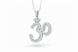 The Divine Om Gold And Diamond Pendant