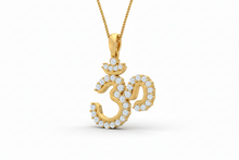 Load image into Gallery viewer, Sacred Aum Symbol Diamond Pendant