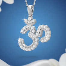 Load image into Gallery viewer, Sacred Aum Symbol Diamond Pendant