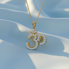 Load image into Gallery viewer, Sacred Aum Symbol Diamond Pendant