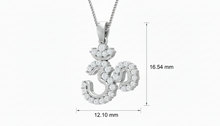 Load image into Gallery viewer, The Om Locket Diamond Border