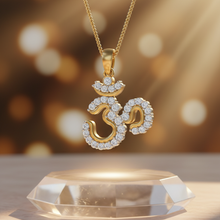 Load image into Gallery viewer, Om Locket with Diamond Accents Pendant
