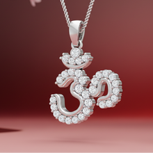 Load image into Gallery viewer, Om Locket with Diamond Accents Pendant