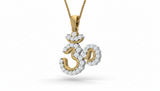 Om Locket with Diamond Accents Pendant