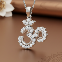 Load image into Gallery viewer, The Om Locket Diamond Border
