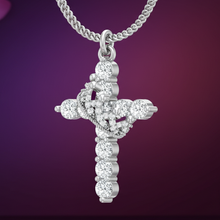 Load image into Gallery viewer, Regal Cross Crown Diamond Cluster