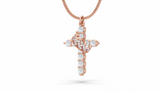 Regal Cross Crown Diamond Cluster