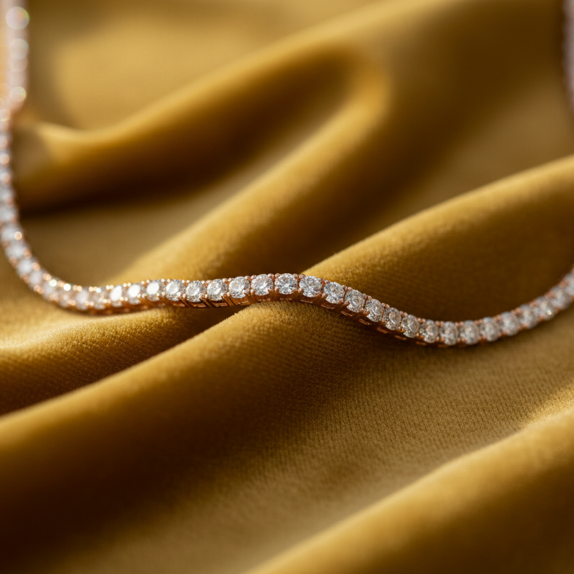 The Minimalist Diamond Tennis Necklace
