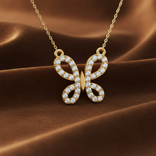 Load image into Gallery viewer, Sparkling Diamond Butterfly Fashion Neckalace With Chain