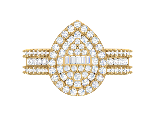 Pear-Shaped Double Halo