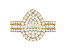 Load image into Gallery viewer, Pear-Shaped Double Halo