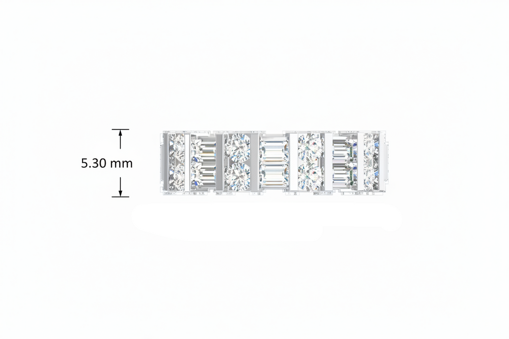 Classic Structured Channel Set Diamond