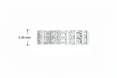 Classic Structured Channel Set Diamond