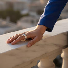 Load image into Gallery viewer, Classic Structured Channel Set Diamond