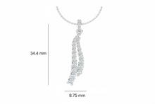 Load image into Gallery viewer, Modern Linear Diamond Drop
