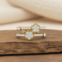 Load image into Gallery viewer, Two-Tiered Flower Diamond