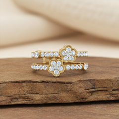 Two-Tiered Flower Diamond