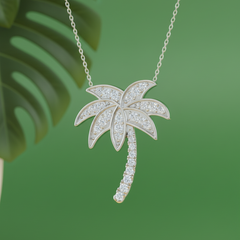 Palm Tree Charm With Chain