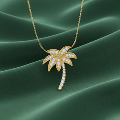 Palm Tree Charm With Chain