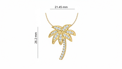 Palm Tree Charm With Chain