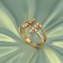 Structured Diamond Honeycomb Geometric Statement Hexagonal Cellular Mosaic