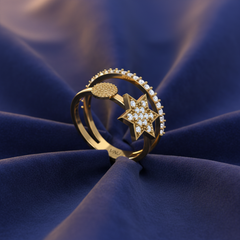 Modern Celestial Galaxy Star Diamond