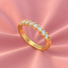 Modernist Infinite Nine Stone Diamond