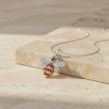 Load image into Gallery viewer, Two-Tone With Ruby Stone Bee