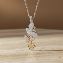 Load image into Gallery viewer, Tri-Tone Butterfly  Diamond