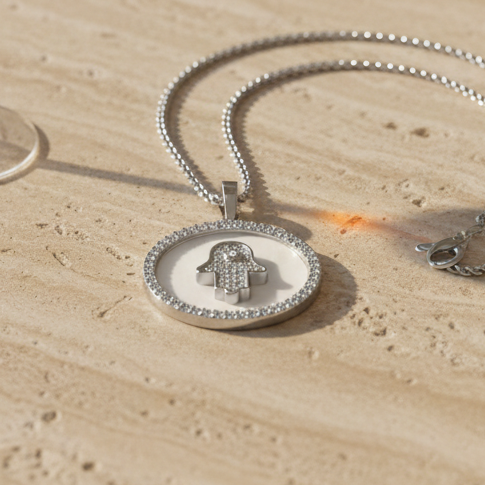 Hamsa Halo Diamond Celestial