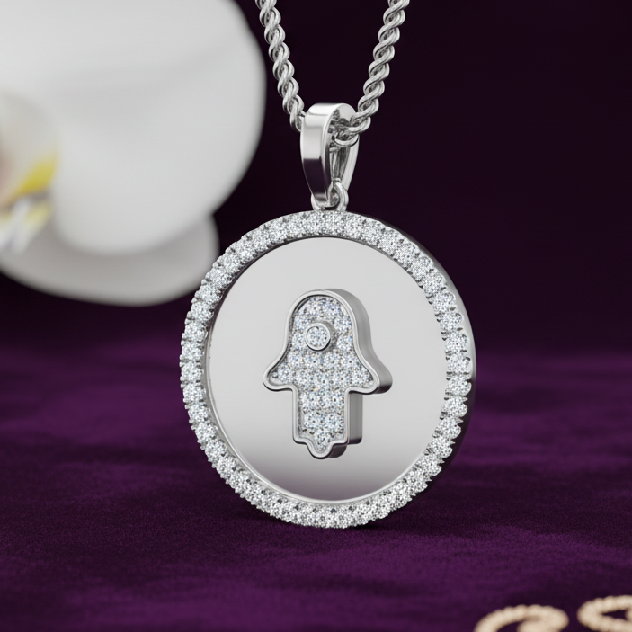 Hamsa Halo Diamond Celestial