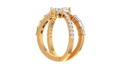Toi Et Moi Oval Criss Cross Bypass Ring