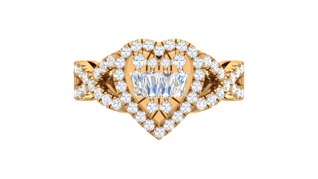 Baguette Cluster Heart