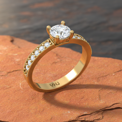1.00 cttw Center With Side Stone Diamond