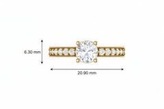 1.00 cttw Center With Side Stone Diamond