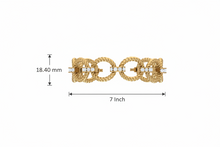 Load image into Gallery viewer, Intricately Textured Gold &amp; Diamond Bracelet