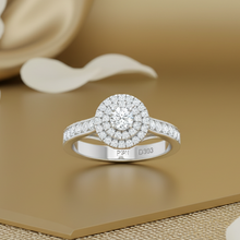 Load image into Gallery viewer, Double Halo Layered Diamond Radiance