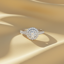 Load image into Gallery viewer, Double Halo Layered Diamond Radiance