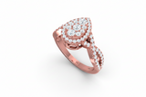 Pear-Shaped Teardrop Halo