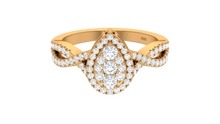 Load image into Gallery viewer, Pear-Shaped Teardrop Halo