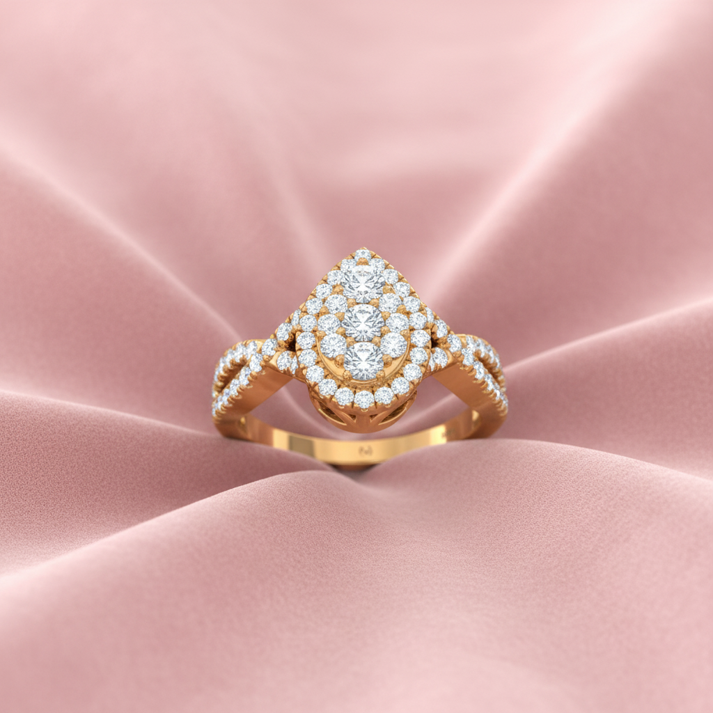 Pear-Shaped Teardrop Halo