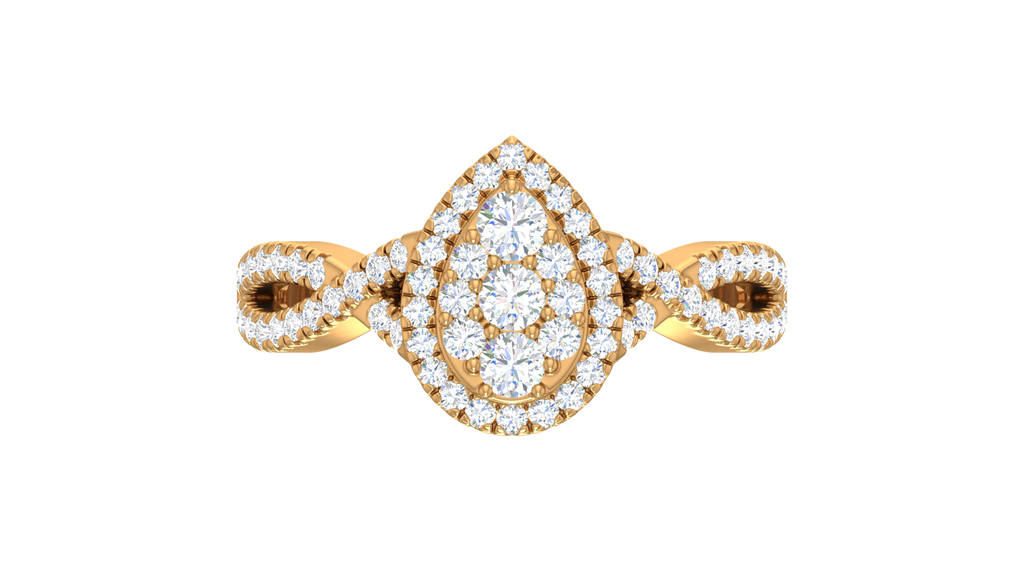 Pear-Shaped Teardrop Halo