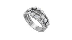 Milgrain Bezel Scatter Wide Band