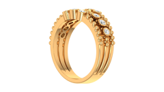 Milgrain Bezel Scatter Wide Band