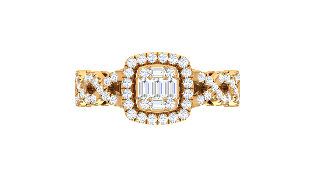 Baguette Cluster Double Halo