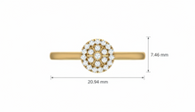 Load image into Gallery viewer, Dainty Floral Bloom Halo Cluster Diamond