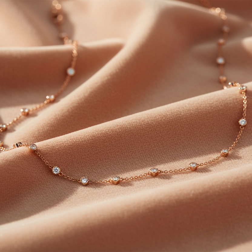 Floating Diamond Everyday Necklace