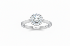 Single Halo Lab Grown Diamond